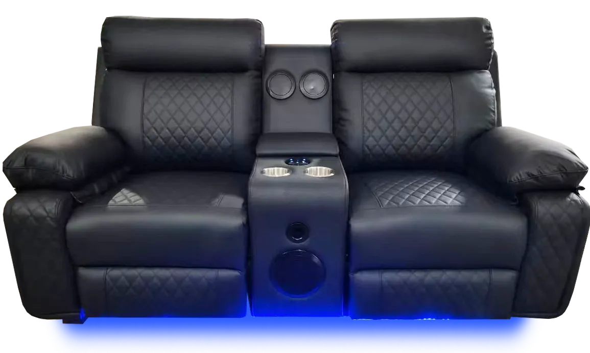 BALTIMORE POWER RECLINER LOVESEAT BLACK