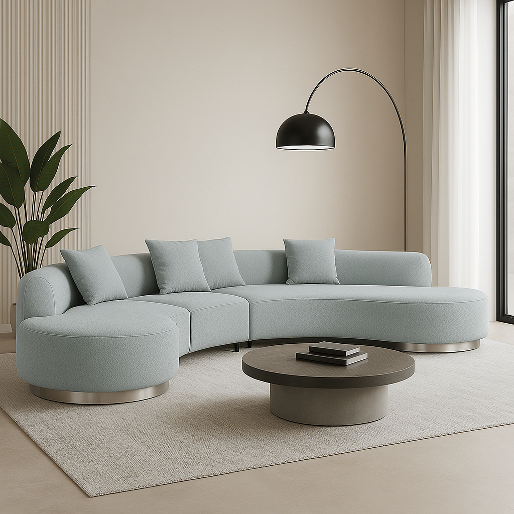 Brickell Contemporary Sofa Grey