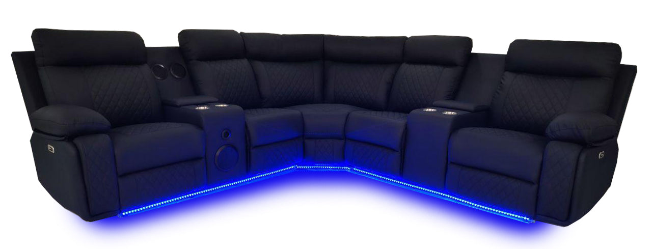 Chicago Power Sectional Black