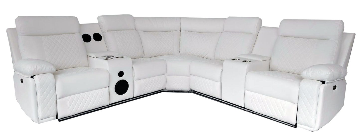 Chicago Power Sectional White