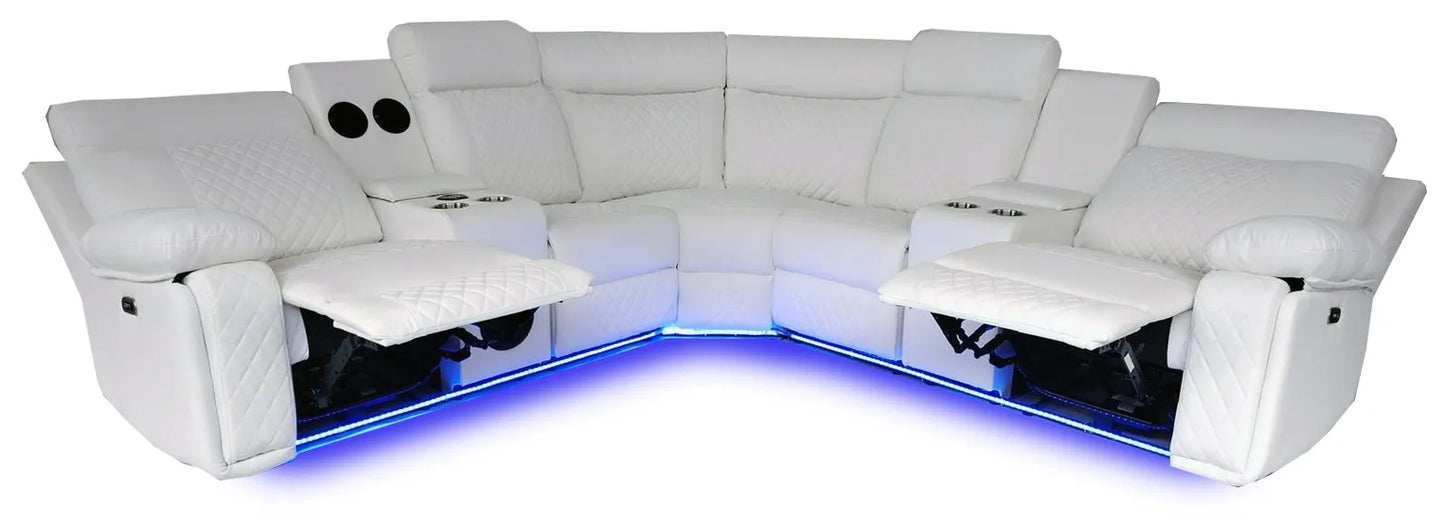 Chicago Power Sectional White