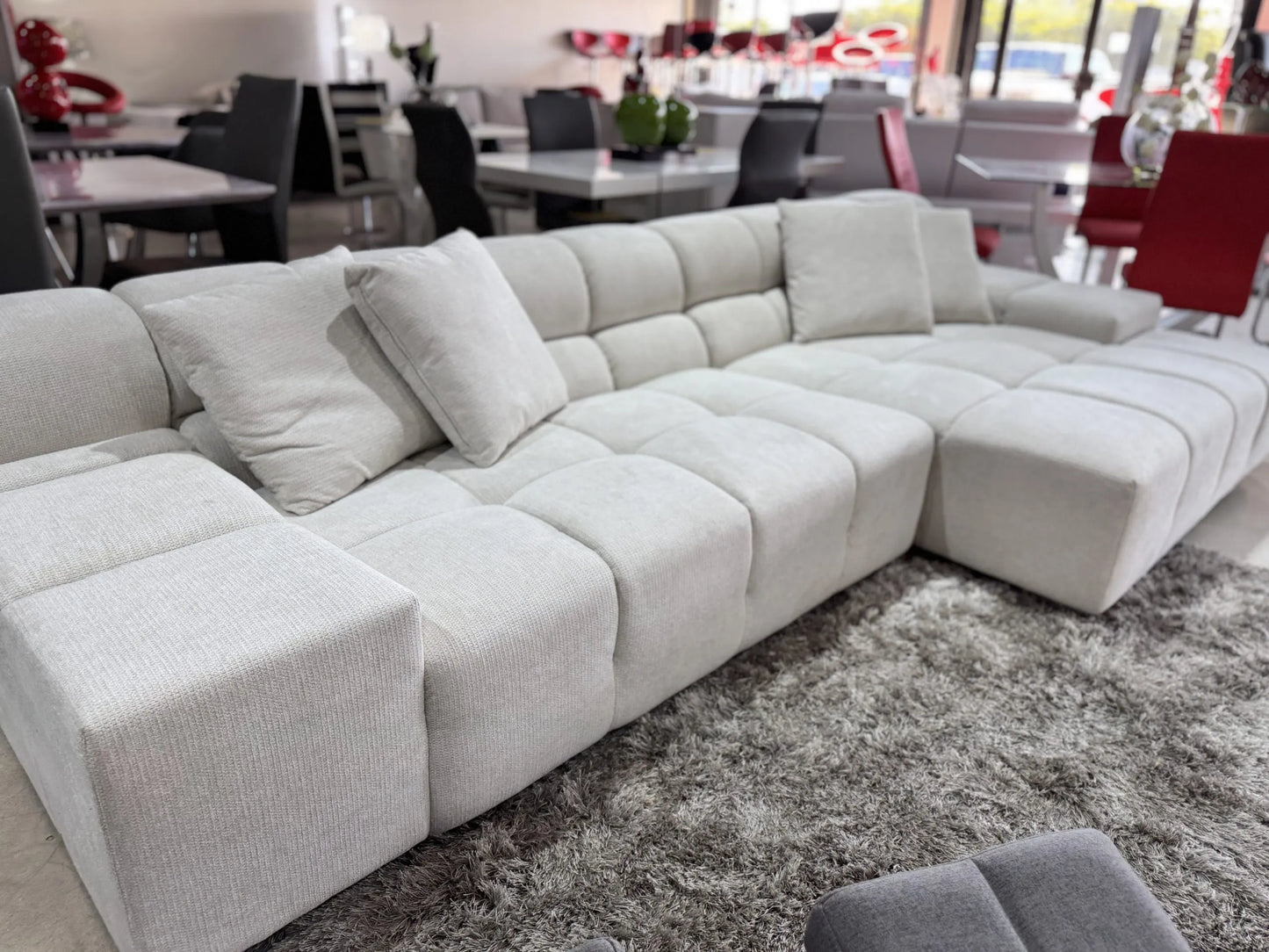 Midtown Sectional Graphite DARK Gray RIGHT