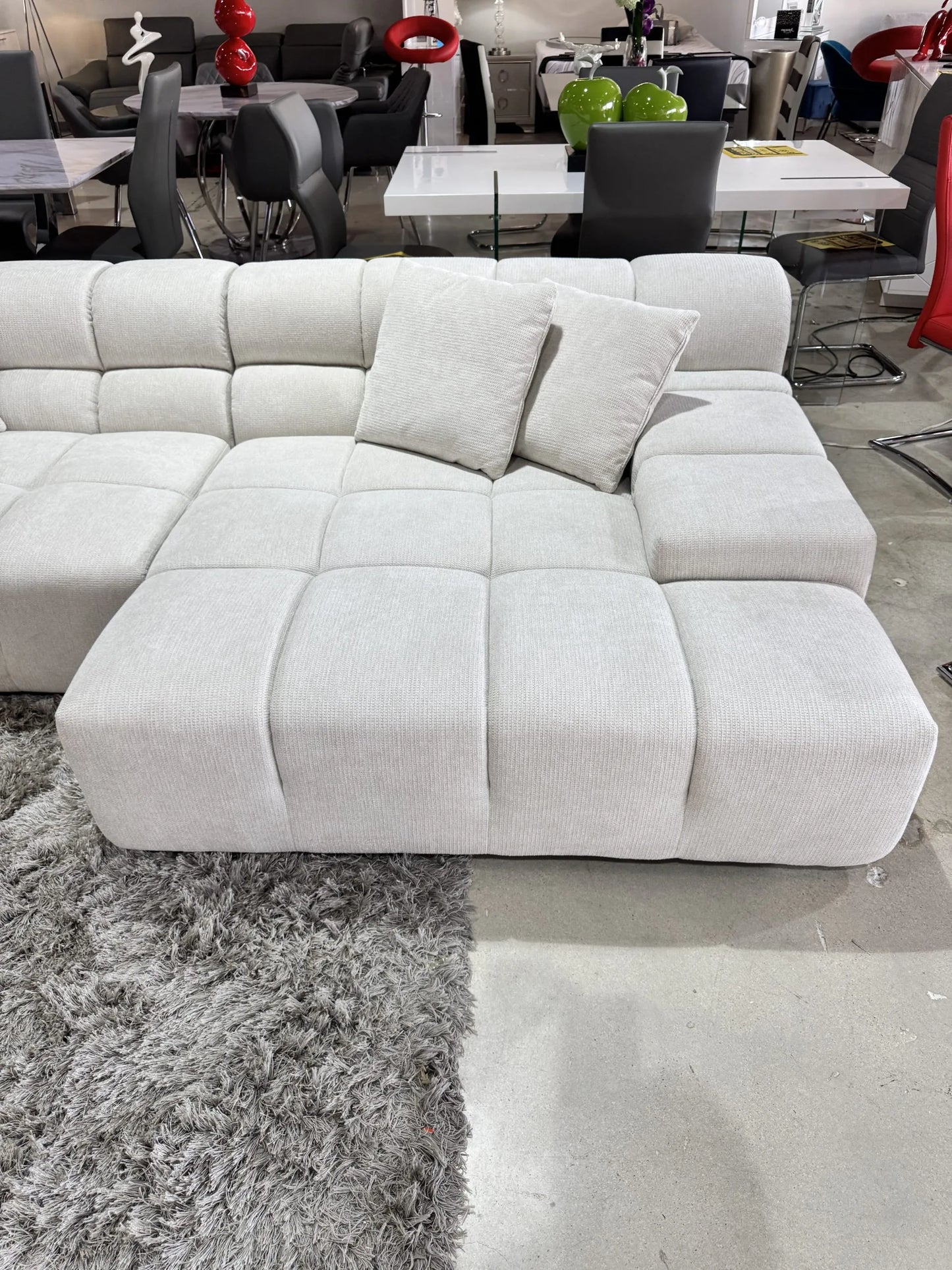 Midtown Sectional Graphite DARK Gray RIGHT
