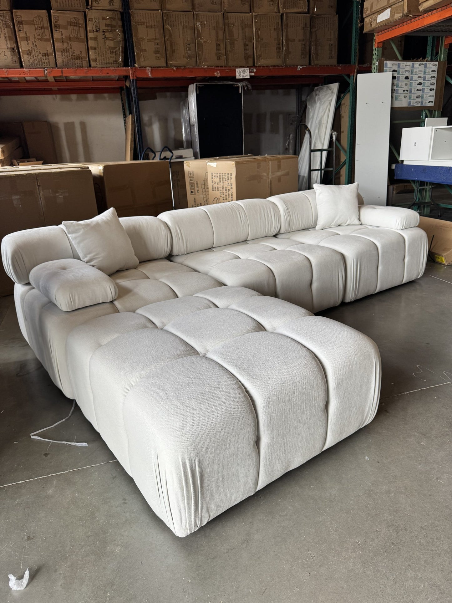 Munich Modular Sectional DARK GREY Fabric
