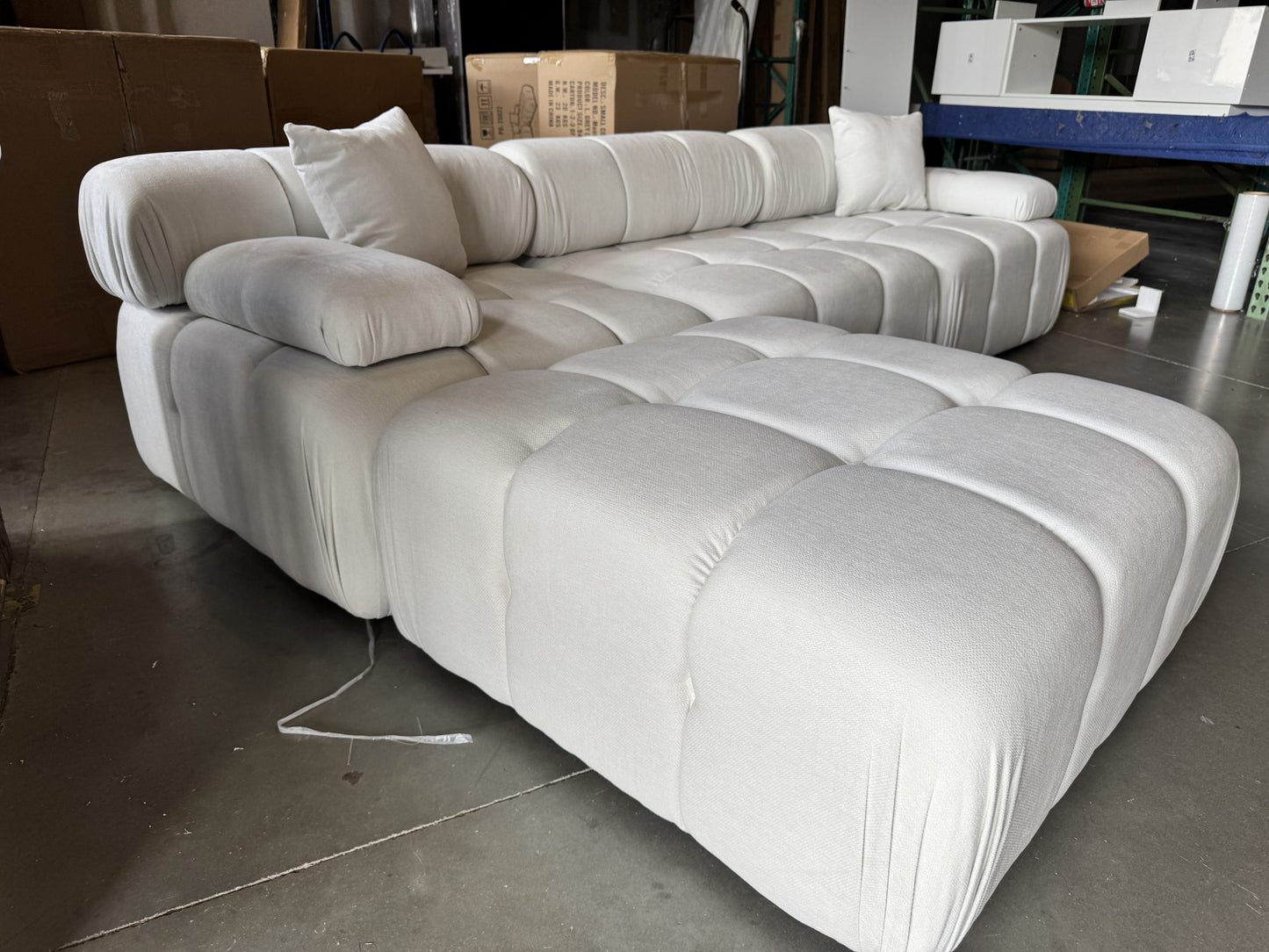Munich Modular Sectional WHITE/BONE Fabric