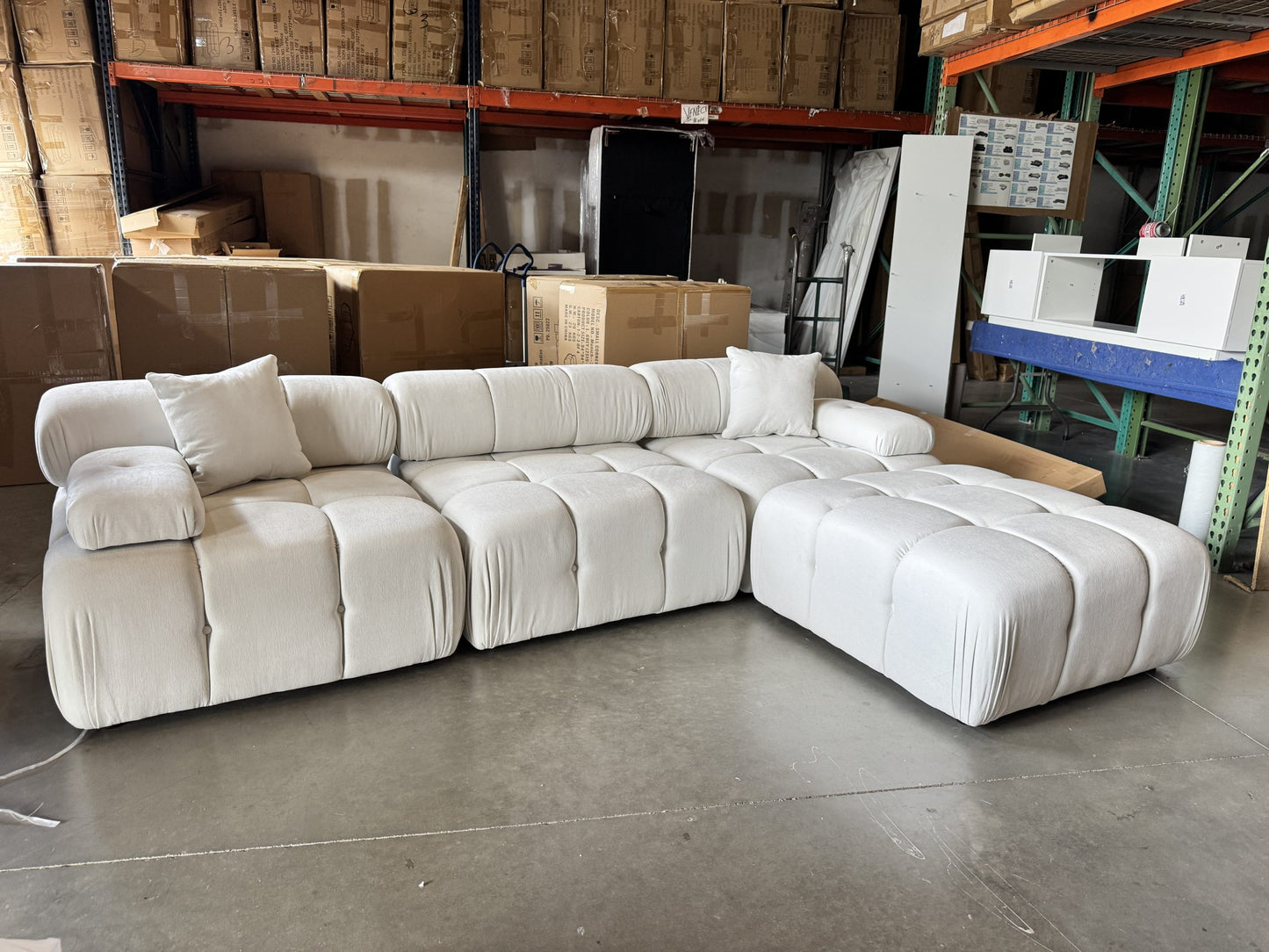 Munich Modular Sectional DARK GREY Fabric