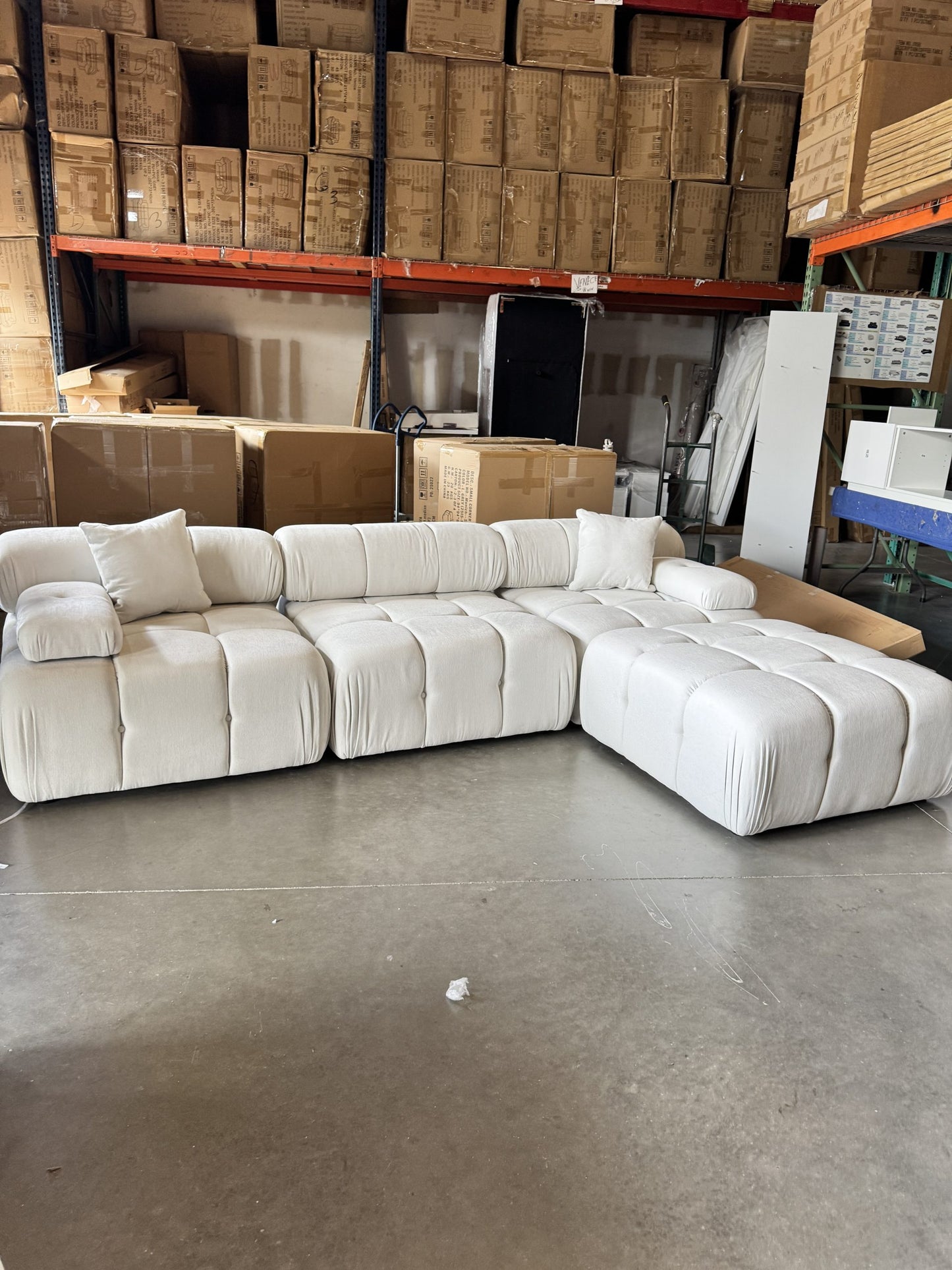 Munich Modular Sectional DARK GREY Fabric