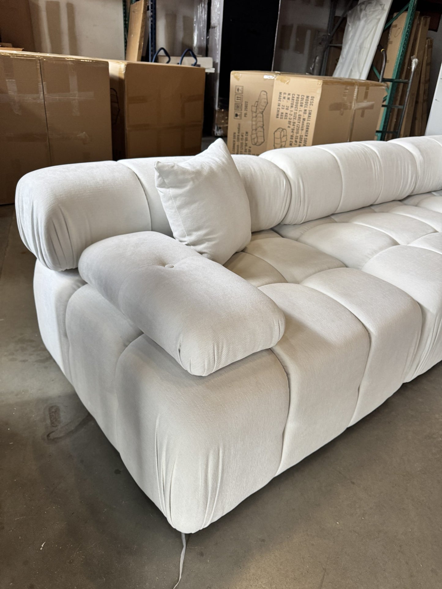 Munich Modular Sectional DARK GREY Fabric