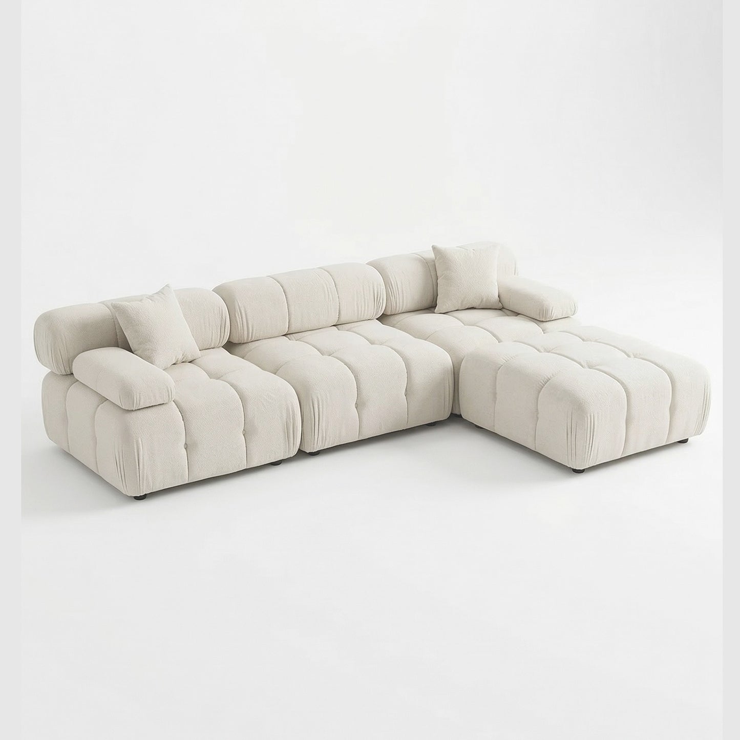 Munich Modular Sectional WHITE/BONE Fabric