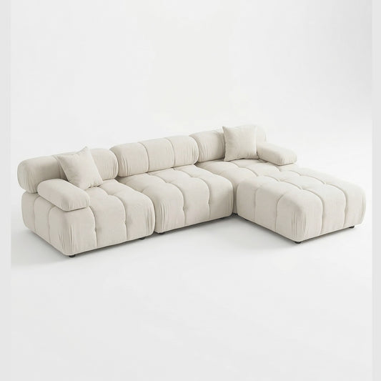 Munich Modular Sectional WHITE/BONE Fabric