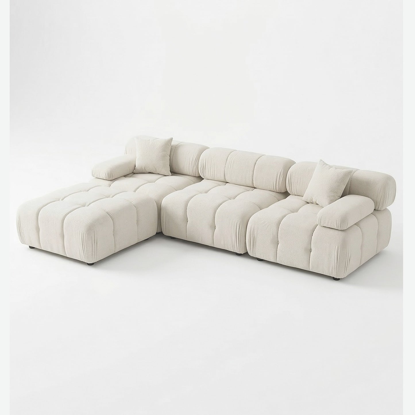 Munich Modular Sectional WHITE/BONE Fabric