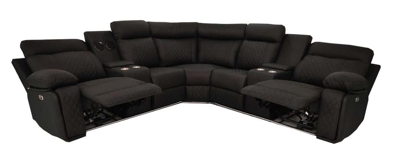 Chicago Power Sectional Black