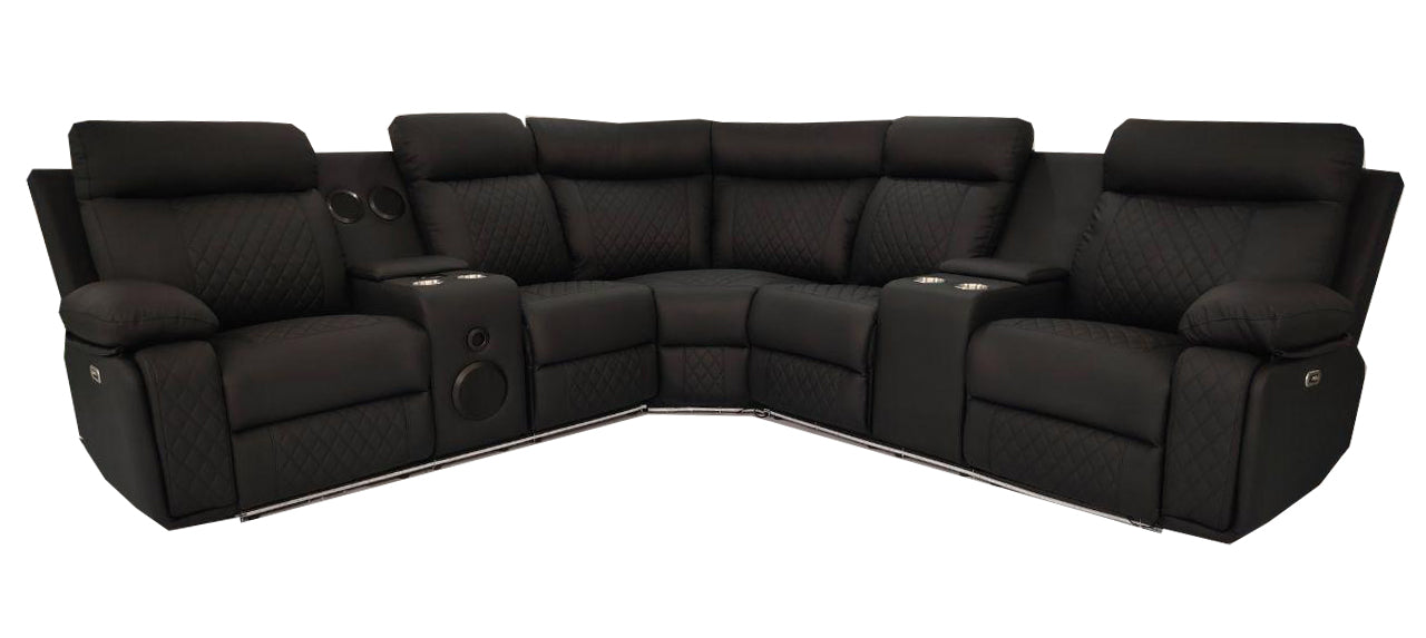 Chicago Power Sectional Black