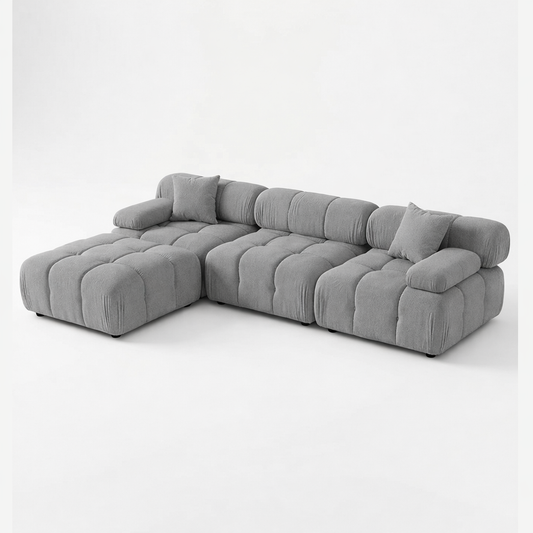 Munich Modular Sectional DARK GREY Fabric