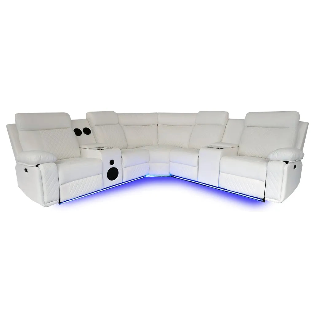 Chicago Power Sectional White